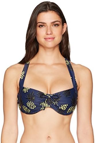 Amazon Brand - Coastal Blue Women's Swimwear Crossback Underwire Bikini Top