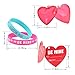 JOYIN 28 Packs Valentine Rubber Bracelet PreFilled Hearts Box，Silicon Rubber Wristbands for Kids Party Favors, Valentines Day Cards Gift for Classroom Exchange and Prize