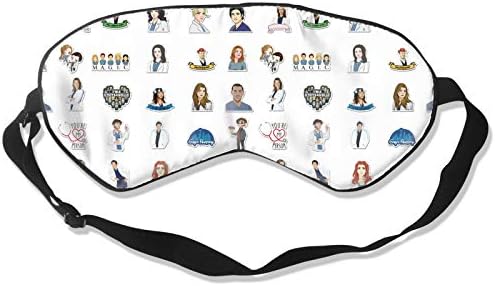Grey Anatomy Sleep Mask, Super Soft Eye Masks with Adjustable Strap,  Lightweight Comfortable Blindfold,Perfect Blocks Light Health & Household