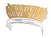 New Year Party Tiaras - 24-Pack Fun Festive Headband, Happy New Year Glitter Design, 3 Assorted Metallic Colors Gold, Silver, and Black, Holiday Party Supplies, One Size Fits All