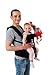 MOMSKISS Cotton Baby Carrier Backpack with Hip Seat for Infant, Child, Toddler- All Seasons 360 Ergonomic Baby Carrier - 6 Position Child Carrier - Black (3 Months+)