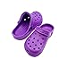 Sara Z Womens Rubber Foam Slingback Clogs with Ventilated Upper Size 7-8 Purple