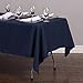 LinenTablecloth 60 x 126-Inch Rectangular Polyester Tablecloth Navy Blue