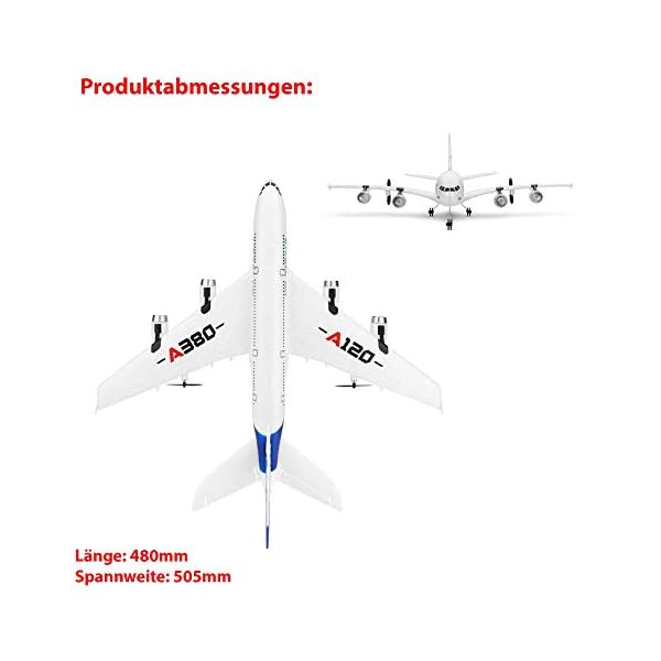 HSP Himoto 3-Kanal 2.4GHz RC ferngesteuertes Flugzeug Flieger, Gyro-Stabilisierungssystem, Komplett-Set inkl… – Bild 7