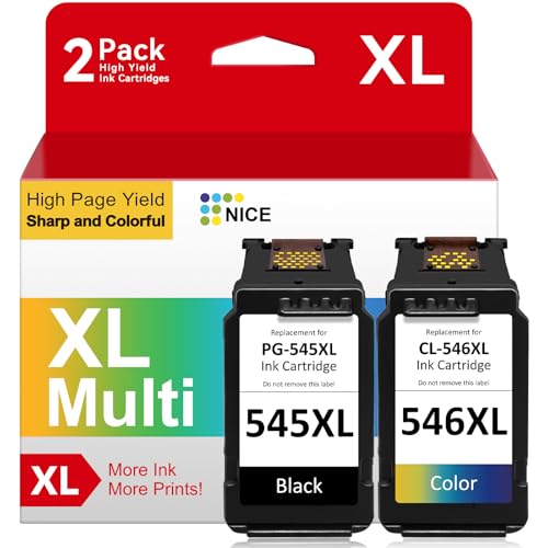 PG-545XL CL-546XL für Canon Druckerpatronen 545 546 für Druckerpatronen Canon 545 546 XL, 545XL 546XL Multipack für Pixma MX495 TS3350 TS3150 TS3450 TR4551 TR45