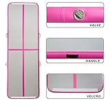 Aqua Plus Inflatable Air Track Tumbling Mat 3.28ft,10ft,13ft,17ft,20ft,23ft,26ft,30ft,33ft,36ft,40ft Gymnastics Airtrack 4,8 inches Thickness Exercise Training Mat Cheerleading Yoga Beach Boat Board