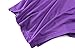 DB MOON Women's Ladies Tunic Tops Short Sleeve (Deep Purple,XL)