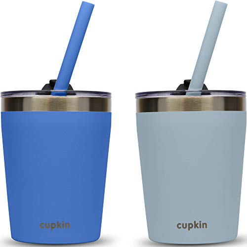 Cupkin Kids Cup The Original 8 oz Stackable Stainless Steel Kid Cups