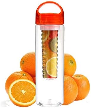 Qiong YaoTIAN waterbottle 700ml BPA Free Fruit Infuser Water bottle Juice Sports Lemon Bottle hiking Portable Climbing Camp Bottles kitchen accessories (Color : Rose red)