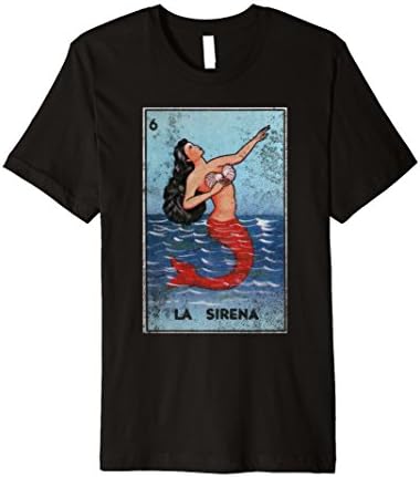 La Sirena Mermaid Loteria Tarrot Card T-Shirt