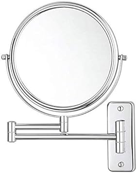 Generic Brands Schminkspiegel Wandhalterung Beidseitig versenkbarer