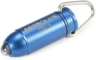 Tactical LED Flashlight Mini, Portable, Perfect for Travel, Nigth Use and Weather Proof (2 Sets of Batteries Included) Blue Aluminium
