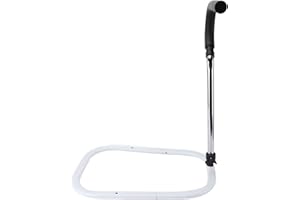 TOPINCN Bedside Assist Handle, Adjustable Height Bed Guardrail Bedside Mobility Assistant Railing Medical Support Bar for Sen