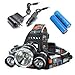 Lightess Rechargeable HeadLamp RJ-5000 with 6500 Lumens