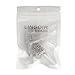 Linsoir Beads Brass Flat Magnetic Clasp 3X10MM Hole Magnetic End Cap for Flat Leather Cords Silver Plated 10 Pcs/lot