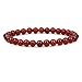 AA Grade Red Agate Gemstone 6mm Round Beads Stretch Bracelet 7