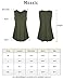 Tunic Tanks for Women,Messic Women's V Neck Sleeveless A-Line Solid Basic Long Flowy Casual Tank Top Tunic(Large,Black)