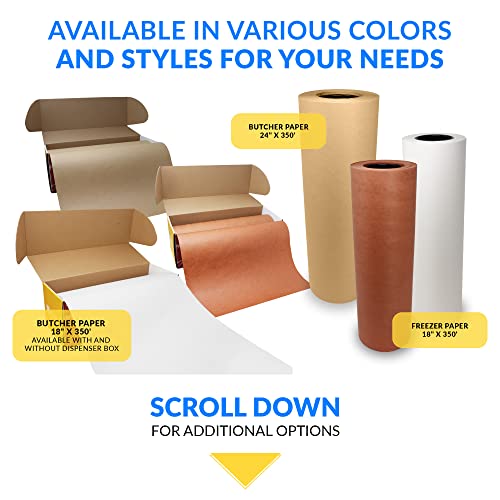 Reli. Pink Butcher Paper Roll 18 Inch x 350 Feet Bulk Made in USA