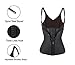 Underbust Latex Waist Slimmer Body Shaper Corset Shapewear for Weight Loss XXXXXX-Large Black Zipper&hook