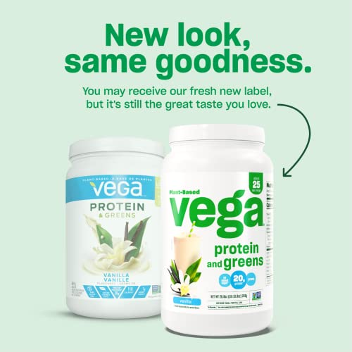 Vega Protein and Greens Vegan Protein Powder Vanilla (20 Servings