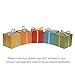 BakeBaking 10 Decorative Treat Boxes for Favor Wrapping Gifts 4x4x4 - Vintage European Pearlescent Paper in Assorted Colored (Gold Red Blue Green Orange)