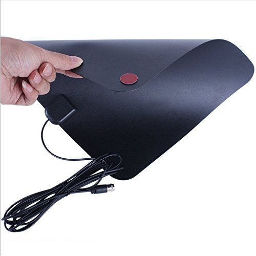 TV Antenna, [2019 Newest] Indoor Digital HDTV Amplified Antennas Freeview 4K 1080P HD VHF UHF for Local Channels 50-80 Miles Range with Amplifier Signal Amplifier Support All TV's-16.4ft/5M Coax Cable - Thumbnail 2