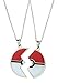 Pokemon Poke Ball Best Friends Necklace 2 Pack