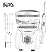 Water Dental Flosser 600ml Capacity IPX7 Waterproof Oral Irrigator FDA Approved 10 Levels Adjustable with 7 Jet Tips Professional Portable for Braces and Teeth