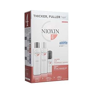 Nioxin System 4, 3 Part System Kit For Colored Hair And Progressed Thinning (Discontinued Version)