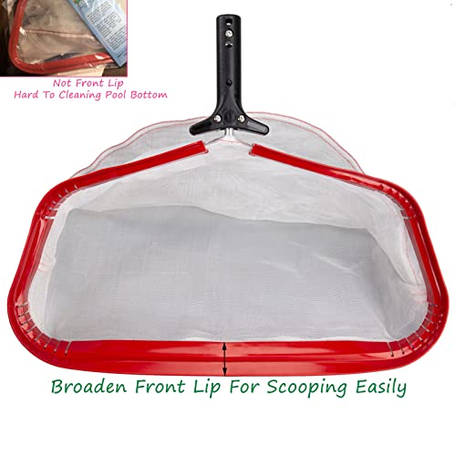 Efficient Pool Silt Net, Heavy Duty Leaf Rake with Aluminum Frame, Fine