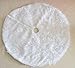 JUSLINK 30.7 inches Small White Christmas Tree Skirt
