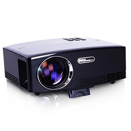 Pyle Portable Multimedia Home Theater Projector - HD 1080p LED with USB HDMI Digital Data System Projection for Entertainment Video Photo Game Full Cinema Movie in your Laptop PRJG98