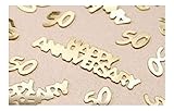 Wedding Party Gold 50th Anniversary Confetti For Decorations Table