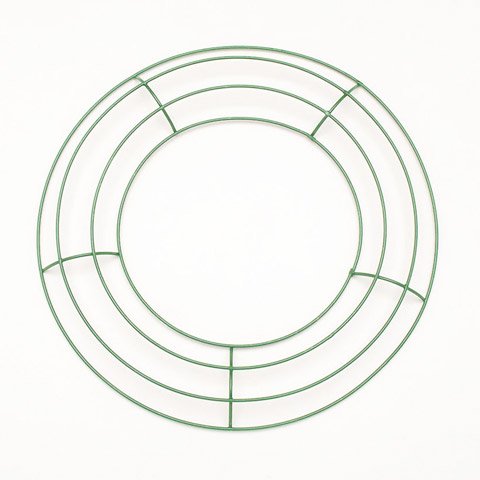Better Crafts Floral Metal Wreath Form Green 10 INCHES (10 Pack) (01701200)