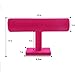 New Wayzon Rose Velvet Bracelet T-Bar Display Bangle Tower Jewelry Watches Organizer