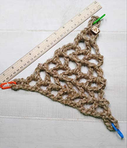 Bird Cage Hammock, Natural Jute Twine - Thumbnail 3