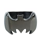 Aoneitem Stainless Steel Batman Superhero Symbol Black Finger Ring Size 6-13