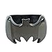 Aoneitem Stainless Steel Batman Superhero Symbol Black Finger Ring Size 6-13