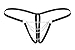 Body Zone Chain Front Crotchless Thong - UN016