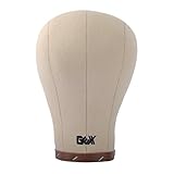 GEX Cork Canvas Block Head Manequin Head Wig Display Styling Head With Mount Hole
