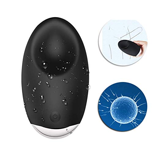 10 Mode Electric Male Scrotum Testicle Massage Vibrator Egg Testis Massager Sex Vibrator Oral Sex Toys for Men T-shirt,Black Cool Toy