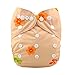Alva Baby New Printed Design Reuseable Washable Pocket Cloth Diaper Nappy + 2 Inserts YD02