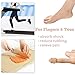 Kalevel Gel Toe Tubes Open Finger Sleeves Adjustable Fabric Toe Protectors Caps Corn Cushions Removers Pads for Bunion, Hammer Toe, Callus, Corn, Blister Pain Pressure Relief (2 Pack, S)