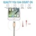 Ambet iPhone Lightning Cable to USB Cable- 3PCS 5 Feet (1.5 Meters) Gold Cord -Sync apple iOS iPhone Charging Charger Cable for iPhone 7/SE/6s/6/ 5/5c/5s/Plus, iPad, iPod