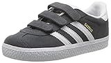 adidas Originals Boys' Gazelle CF I, Dark Solid Grey/White/White, 8 M US Toddler