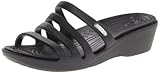 crocs Women's 14706 Rhonda Wedge Pump,Black/Black,8 M US