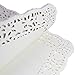 LJY 100 Pieces White Lace Rectangle Paper Doilies Cake Packaging Pads Wedding Tableware Decoration (10.5