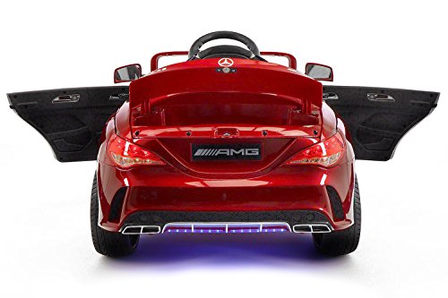2019 Mercedes Benz CLA 12V Ride On Car for Kids | 12V Engine Power Licensed Kid Car to Drive with Remote, Dining Table, Leather Seat, Openable Doors, LED Lights