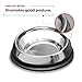 Enhanced Pet Bowl, Stainless Steel Slanted Dog Bowl with Raised Ridge, Food-Grade Non-Slip No Spill Bowl for Dogs, Less Mess, Less Gas, and Better Digestion (Medium)
