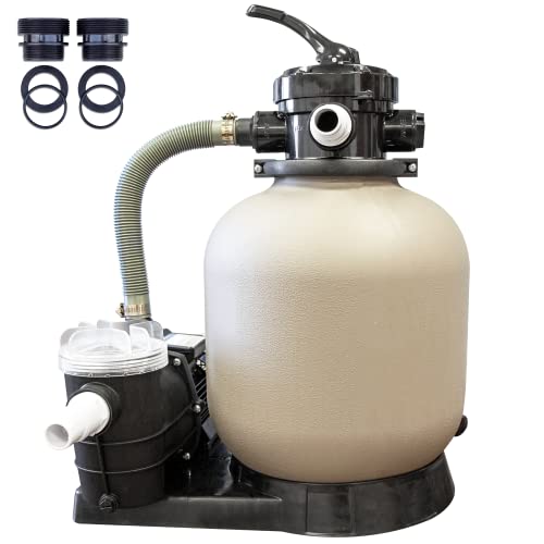 HYDROTOOLS by SWIMLINE 71405HCK 14 Inch Sand Filter Combo with Connection Kit f…